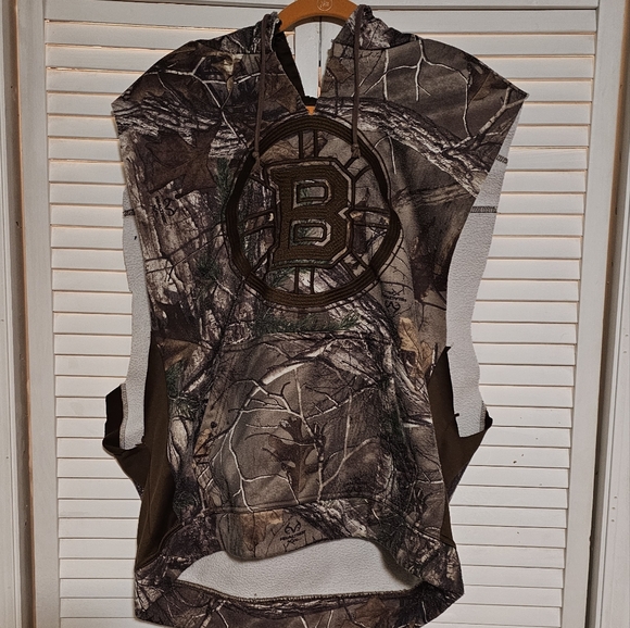 Boston Bruins Modified Reeltree Camouflage Hoodie NHL Old Time Hockey Sweatshirt - Picture 10 of 11